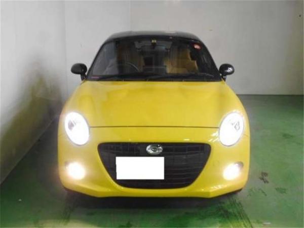Daihatsu Copen 2015 жёлтый спереди