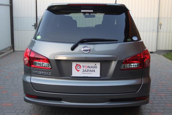 Nissan Wingroad 2015 серый вид сзади