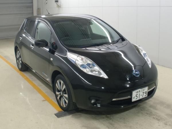 Nissan Leaf I 2016 чёрный спереди